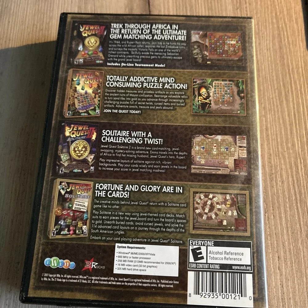 Jewel Quest Collection Computer‎ Game- Not Tested